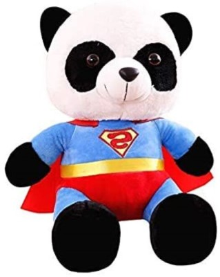 Meridian handicrafts Superman Panda  - 45 cm(Multicolor)