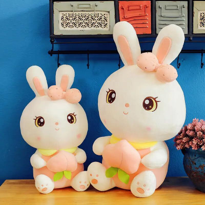 tinytotem 35cm Rabbit Soft Toy for Kids Strawberry Bunny Plush Fruit Toys  - 35 cm(Multicolor)