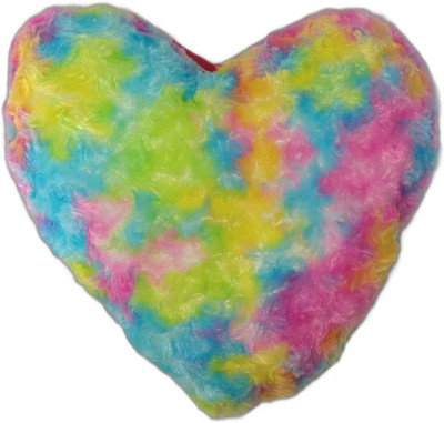 SA Traders Ultrasoft Heart shape Huggable cushion pillow for Love  - 30 cm(Multicolor)