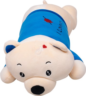 pipika Soft Snuggle Fox Stuffed Toy Foxy Cuddle Plush Fox Toy (Cream & Blue)  - 15 inch(Cream & Blue)