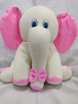 ARGHAV Pink Soft Toy Big Ear Elephant Stuffed Soft Plush Toy Love Girl 30 cm  - 20 cm(White)