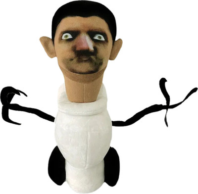 TechMax Solution Scary Toilet Scary Hand Toilet Plushies Toys  - 30 cm(White)