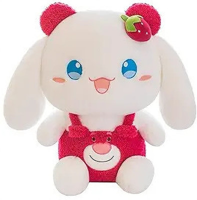tinytotem Adorable Strawberry Bunny Rabbit Soft Toy for Kids, Girls & Gift Purpose  - 30 cm(Pink, White)