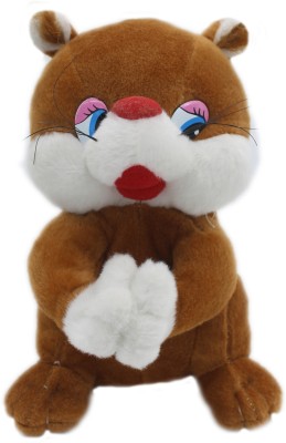 Tickles Cute Squirrel Soft Stuffed Plush Animals Toy For Kids  - 22 cm(Brown)