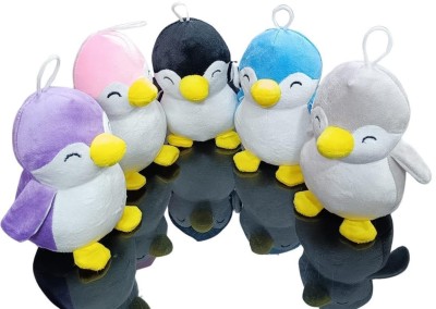 AVSHUB Cute Huggable Penguin Soft Stuffed Animal Toy for Kids/Boys/Girls  - 10 cm(Multicolor)