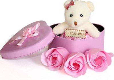 Khatu shyam NewKhatu Shyam Artificial Flower, Showpiece,_Pink_ Soft Toy Gift Set_Pink  - 5 mm(Multicolor)