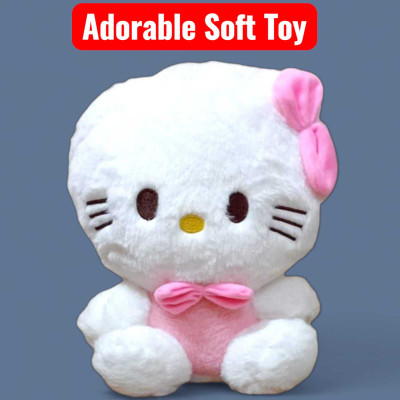 Luipui Cat Adorable Soft Toy – Premium Plush, Cuddly Toy for Kids and Gifts  - 38 cm(Pink)