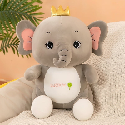 Advik creatives Super Cute Elephant Soft Stuffed Plush Animal Soft Toy for kids and gifts  - 60 cm(Grey)