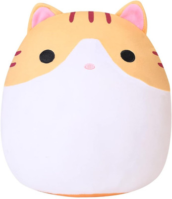 TechMax Solution Cat Plush Pillow Kawaii Cat Stuffed Animal  - 45 cm(Orange)