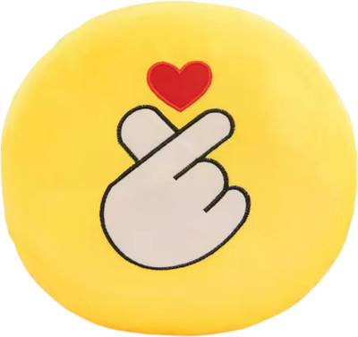 TechMax Solution Twenty Seven Smile Cute Smiley Pillow Plush Toy  - 45 cm(Yellow)