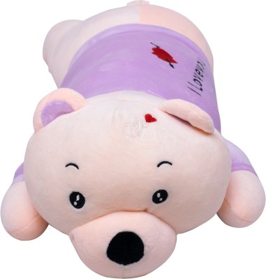 pipika Soft Snuggle Fox Stuffed Toy Foxy Cuddle Plush Fox Toy (Cream & Purple)  - 15 inch(Cream & Purple)