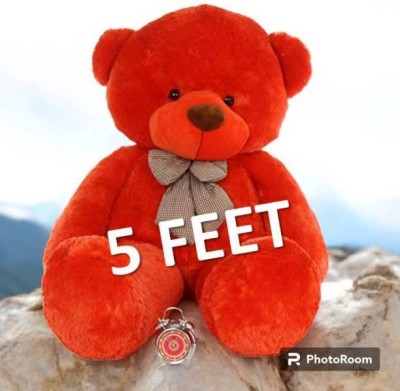 huge laugh 5 FEET 5 Feet Large (Standing) Cute Soft Teddy Bear  - 60 inch(Red)