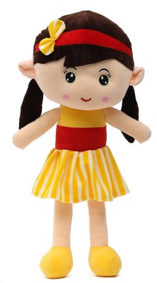 P I SOFT TOYS Stuffed Doll Plush Lovable Suzuka Doll Soft toy Stuffed for Girls Doll For Kids  - 30 cm(Yellow)