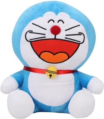 ARGHAV Doraemon Laughing Plush Soft toy for birthday gift 35 cm  - 35 cm(Blue)