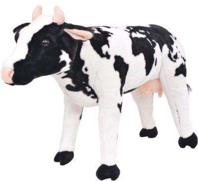 Tickles Standing Cow Soft Stuffed Plush Animal Toy For Kids Boys & Girls  - 76 cm(Black & Brown)