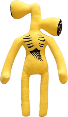 TechMax Solution simple head animal doll plush figure gifts for friends boys and girls  - 30 cm(Yellow)