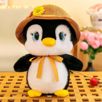 Ruvedu 35 Penguin with Beautiful Hat  - 35 cm(Blue)