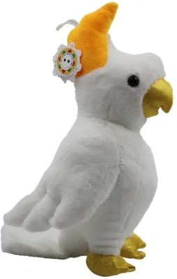 Tickles Cute Parrot Soft Stuffed Plush Animal Toy For Kids Birthday Gift  - 25 cm(White)