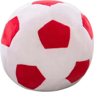 TechMax Solution White & Red ball plush toy  - 60 cm(WHITE,RED)