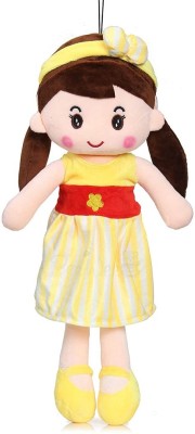 VAISHNOTRADER Suzuka Lovable Doll Soft toy Stuffed for Girls Doll For Kids - 30 cm (Yellow)  - 30 cm(Yellow)