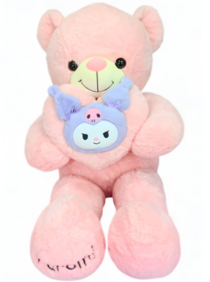 Kids Mandi Teddy Bear Kawai Kuromi Heart | Soft & Cute Plush Toy for Kids  - 90 cm(Mutlicolour)
