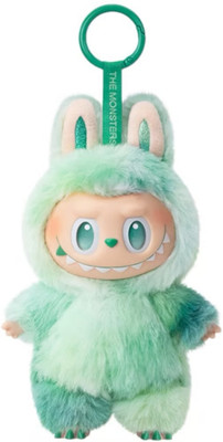 CRAZYABBS Labubu Doll Original Soft Green Unique Design Cute Doll Keychain  - 17 cm(Green)