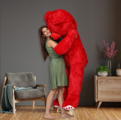 CRAZY DIPS 4 feet Huggable And Loveable For Someone Special Teddy Bear - 120 cm - 48 inch Red  - 48 inch(Red)