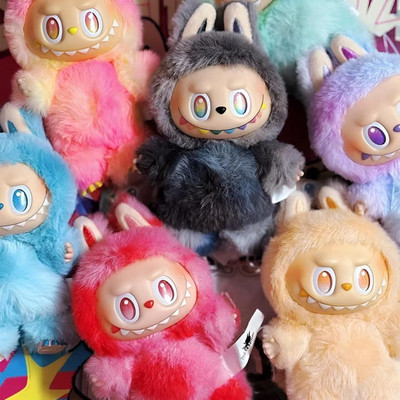 Mobofix Cute Labubu Bunny Toy – Fluffy Character Doll for All (Random Color - 1 Pc)  - 17 cm(Multicolor)