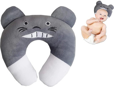 VANSHIV Cotton Baby Pillow Pack of 1 Toons & Characters Baby Neck Pillow New Design(Grey)