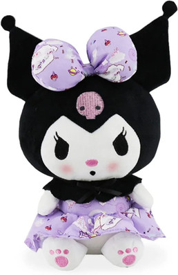 Rudrav Flufies Kuromi Plush Soft Toys for Girls and Boys  - 20 cm(Black)