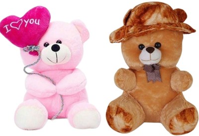 Jeet Gift Gallery Softable Huggable Teddy Bear Combo For Kids Unisex And GirlFriend 25cm  - 25 cm(Multicolor)
