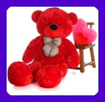 Abhinav toys Z_Best Ever Stuffed Toys 436  - 90 cm(Red)