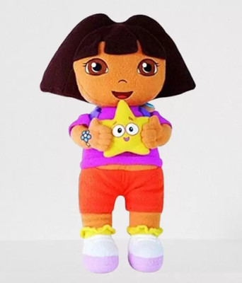 CHINKARA Delightful Dora Premium Plush Toy - Inspire Adventures, Create Lasting Memories  - 35 cm(Multicolor)