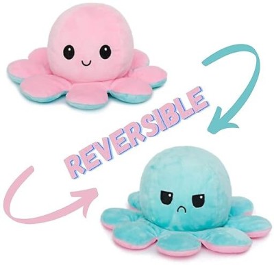 sai ji Reversible Octopus Soft Toys for Kids | Octopus Stuffed Animal Plush Soft Toys  - 30 cm(Multicolor)