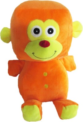 My Baby Excels Standing Monkey Plush - 32 cm  - 32 cm(Orange)