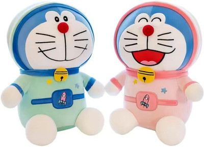 AVS Soft Cute Huggable Doreman Cartoon Combo Toy for Kids Birthday Gifts  - 10 cm(Multicolor)