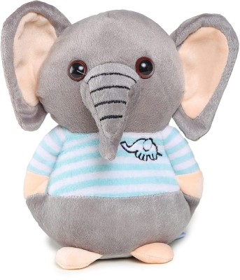 PromoCart Stuffed Toy Cute Elephant Soft Animal Plush Elephant Toy  - 20 cm(Multicolor)