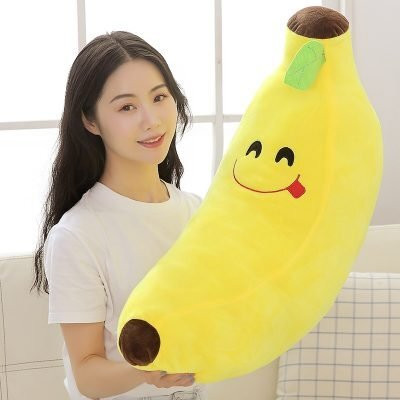 HELLOBEAR Premium Quality Banana Cushion Pillow Soft Toy  - 40 cm(Yellow)