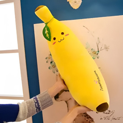 HELLOBEAR High Quality Banana Cushion Pillow Soft Toy  - 40 cm(Yellow)