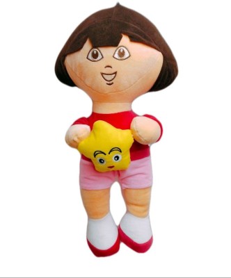 Tiny Miny Dora Doll The Explorer Doll Cartoon Character Soft Plush Stuffed Toys  - 40 cm(Blue)