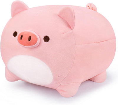 TechMax Solution Pink Pig Plush Toys Pig Plushies, Kawaii Pig Plush Stuffed Animals  - 30 cm(Pink)