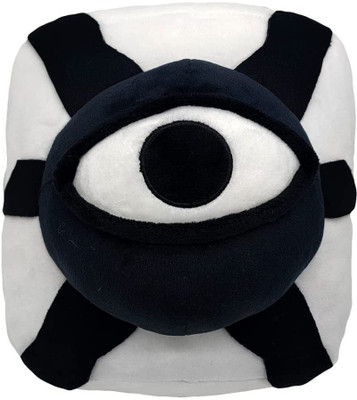 TechMax Solution ONE BIG EYE PLUSH  - 30 cm(Black, White)