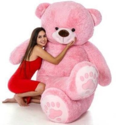 devi traders 4 Feet Pink Footprint Teddy Bear I Love You Jumbo For Some One Specialytyt474  - 121 cm(Pink)