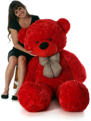 PRIYANSHI TOYS Red Teddy Bear for Girl Cute Toys Very Soft Lovable Fluffy Spongy Huggable  - 48 inch(Red)