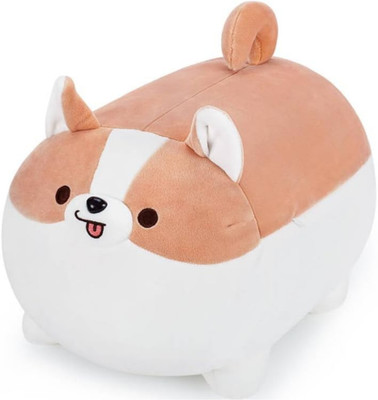 TechMax Solution Naughty Shiba Inu Plush Pillows Corgi Plushie  - 30 cm(Brown)