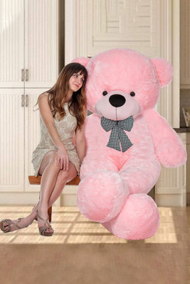 Nyaara Plush 4 feet Cute and Huggable American Style Teddy Bear  - 120 cm(Pink)