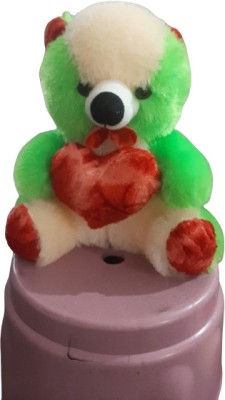 Bhagwati Soft Toy Teddy Bear Plush Soft Toy Cute Kids Birthday (1.5 Feet) (Green Cream RED Heart)  - 45 cm((Green Cream RED Heart))