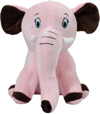 Tickles Cute Elephant Super Soft Stuffed Plush Toy for Love Girl Kids Boys & Girls  - 30 cm(Pink & Brown)