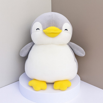 Toyingly Grey Penguin Plush Toy Soft & Huggable Stuffed Animal for Kids  - 30 cm(Grey)