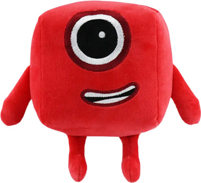 TechMax Solution Cute Numberic Numbers Plush Toy  - 30 cm(Red)